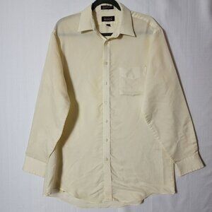 Austin Manor Mens Long Sleeve Button Down Dress Shirt Size 16 1/2 36  XT Vintage